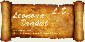 Leonora Drakul vizit kartica